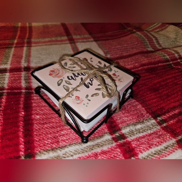 DONATING 11/15/24 ✨️Clearance✨️ Primatives by Kathy Be Joyful coaster set NWOT - Picture 6 of 14